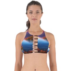 Immaculate Sunset Perfectly Cut Out Bikini Top by GardenOfOphir