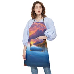 Immaculate Sunset Pocket Apron by GardenOfOphir