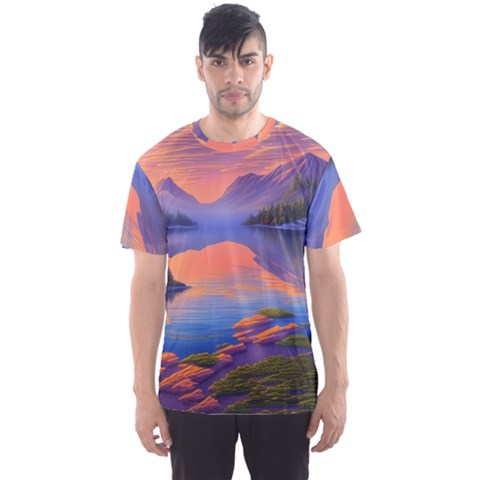 Loveliest Sunset Men s Sport Mesh Tee by GardenOfOphir