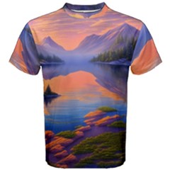 Loveliest Sunset Men s Cotton Tee by GardenOfOphir