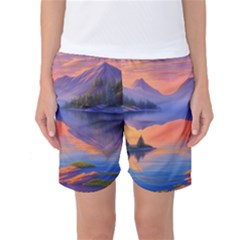 Loveliest Sunset Women s Basketball Shorts by GardenOfOphir