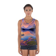 Loveliest Sunset Sport Tank Top  by GardenOfOphir