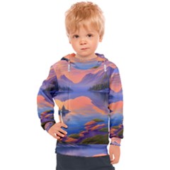 Loveliest Sunset Kids  Hooded Pullover by GardenOfOphir