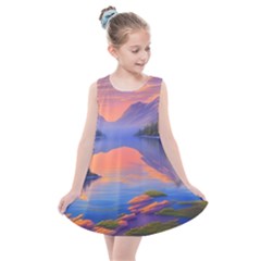 Loveliest Sunset Kids  Summer Dress by GardenOfOphir