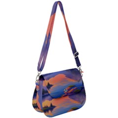 Loveliest Sunset Saddle Handbag by GardenOfOphir