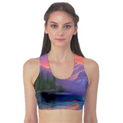 Magnificent Sunset Sports Bra by GardenOfOphir