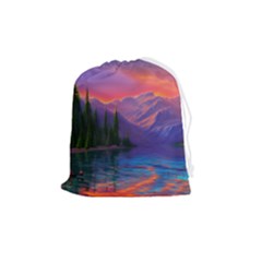 Magnificent Sunset Drawstring Pouch (medium) by GardenOfOphir