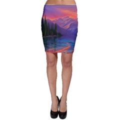 Magnificent Sunset Bodycon Skirt by GardenOfOphir