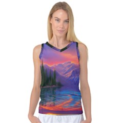 Magnificent Sunset Women s Basketball Tank Top