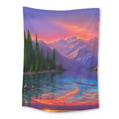 Magnificent Sunset Medium Tapestry by GardenOfOphir