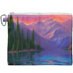 Magnificent Sunset Canvas Cosmetic Bag (xxxl) by GardenOfOphir