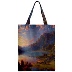 Marvelous Sunset Zipper Classic Tote Bag by GardenOfOphir