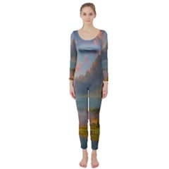 Marvelous Sunset Long Sleeve Catsuit