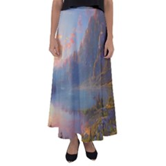 Marvelous Sunset Flared Maxi Skirt by GardenOfOphir