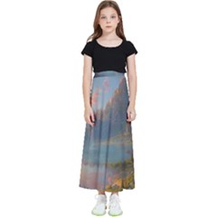 Marvelous Sunset Kids  Flared Maxi Skirt by GardenOfOphir