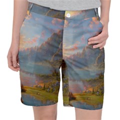 Marvelous Sunset Pocket Shorts by GardenOfOphir