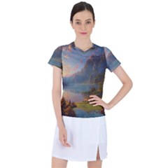 Marvelous Sunset Women s Sports Top by GardenOfOphir