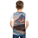 Opulent Sunset Kids  Basketball Tank Top View2