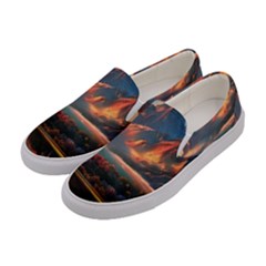 Opulent Sunset Women s Canvas Slip Ons by GardenOfOphir