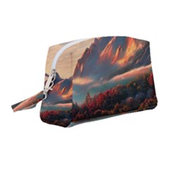 Opulent Sunset Wristlet Pouch Bag (medium) by GardenOfOphir