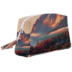 Opulent Sunset Wristlet Pouch Bag (large) by GardenOfOphir