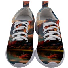 Opulent Sunset Kids Athletic Shoes by GardenOfOphir