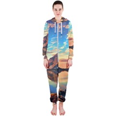 Portentous Sunset Hooded Jumpsuit (ladies) by GardenOfOphir