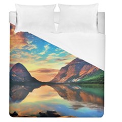 Portentous Sunset Duvet Cover (queen Size) by GardenOfOphir