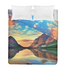 Portentous Sunset Duvet Cover Double Side (full/ Double Size) by GardenOfOphir