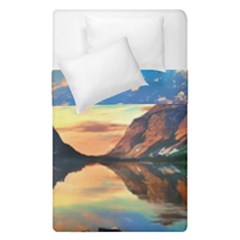 Portentous Sunset Duvet Cover Double Side (single Size) by GardenOfOphir