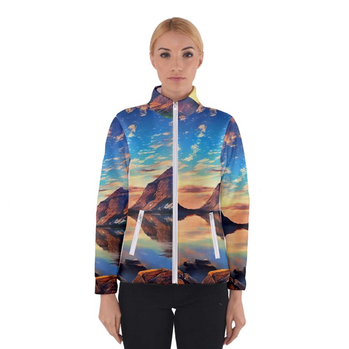 Portentous Sunset Women s Bomber Jacket