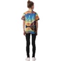 Portentous Sunset Kids  Short Sleeve Shirt View2