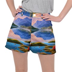 Romantic Lake Sunset Ripstop Shorts by GardenOfOphir