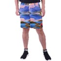 Romantic Lake Sunset Men s Pocket Shorts View1