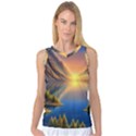 Remarkable Lake Sunset Women s Basketball Tank Top View1