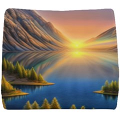 Remarkable Lake Sunset Seat Cushion by GardenOfOphir