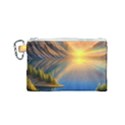 Remarkable Lake Sunset Canvas Cosmetic Bag (Small) View1