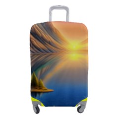 Remarkable Lake Sunset Luggage Cover (small) by GardenOfOphir