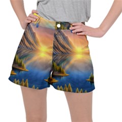 Remarkable Lake Sunset Ripstop Shorts