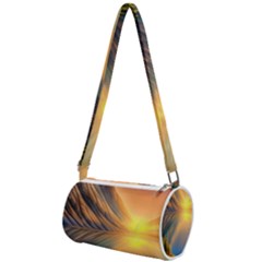 Remarkable Lake Sunset Mini Cylinder Bag by GardenOfOphir