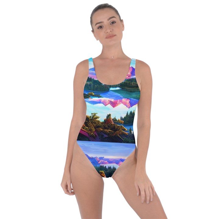 Solemn Soft Pastel Sunset Bring Sexy Back Swimsuit