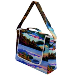 Solemn Soft Pastel Sunset Box Up Messenger Bag by GardenOfOphir