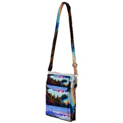 Solemn Soft Pastel Sunset Multi Function Travel Bag by GardenOfOphir