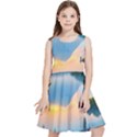 Somber Lake Sunset Kids  Skater Dress View1