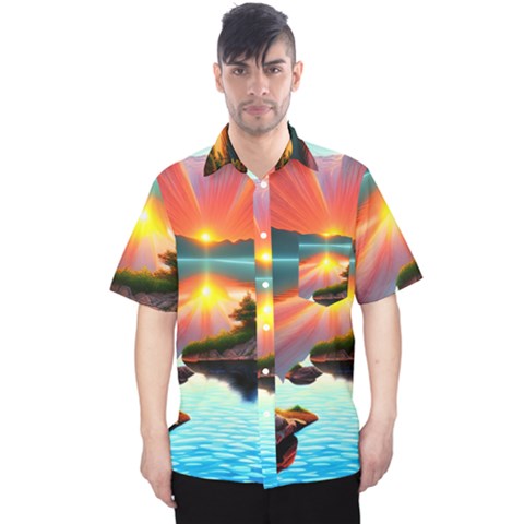 Gorgeous Sunset Men s Hawaii Shirt by GardenOfOphir