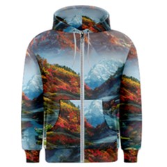 Breathtaking Landscape Scene Men s Zipper Hoodie by GardenOfOphir