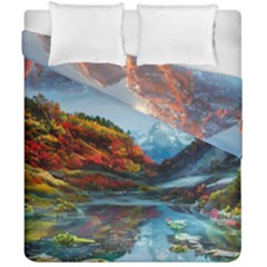 Breathtaking Landscape Scene Duvet Cover Double Side (california King Size) by GardenOfOphir