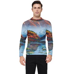 Breathtaking Landscape Scene Men s Long Sleeve Rash Guard by GardenOfOphir