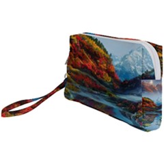 Breathtaking Landscape Scene Wristlet Pouch Bag (small) by GardenOfOphir