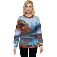 Breathtaking Landscape Scene Hidden Pocket Sweatshirt by GardenOfOphir